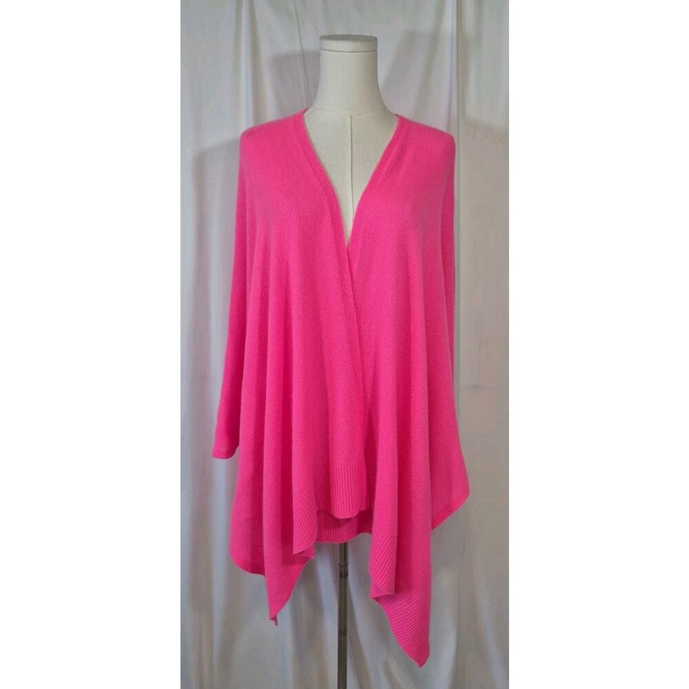 Lilly Pulitzer Terri Pink Cashmere Wrap One Size - Picture 3 of 11